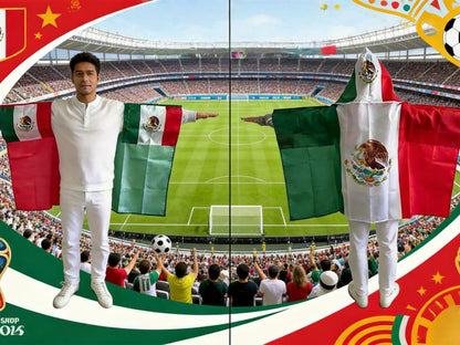 3x5FT Wearable Flag Cape – National Team Fan Hooded Flag for Stadiums & Celebrations