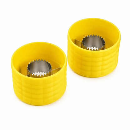Stainless Steel Corn Kernel Stripper with Collection Cup, Handheld Corn Sheller for Quick Kitchen Prep
