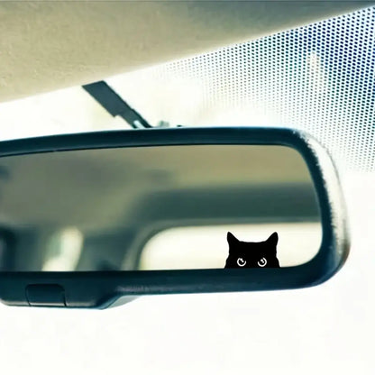 🐈‍⬛✨ 4PCS Waterproof Black Cat Stickers, Cute Peeking Pet Decals for Car & Everyday Decor 🚗💖