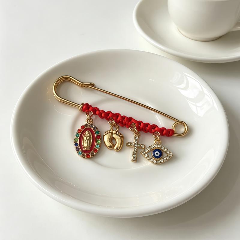 Virgin Mary Pregnancy Protection Brooch