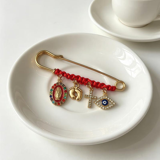 Virgin Mary Pregnancy Protection Brooch