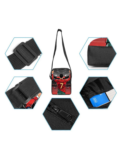 Football Star Backpack, Shoulder Bag & Pencil Case Set
