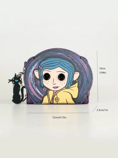 Women's Stylish Card Holder Wallet with Coin Pouch, Compact Daily Organizer