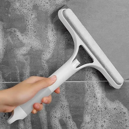 3-in-1 Spray Window Cleaner – Squeegee, Microfiber Scrubber & Mist Spray Glass Cleaning Tool for Windows, Mirrors & Car Windshields
