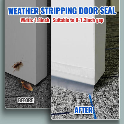 16.4FT Door Weather Stripping, 1.38in Adhesive Draft Seal for Doors, Windows & Shower Doors