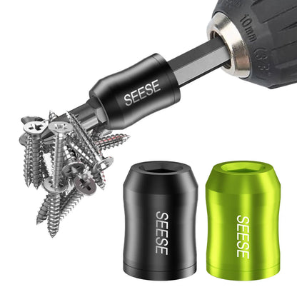 【Father's Day Gift】SEESE Strong Magnetic Screw Ring - 1/4" Universal Bit Holder for Hex Screwdriver & Power Bits