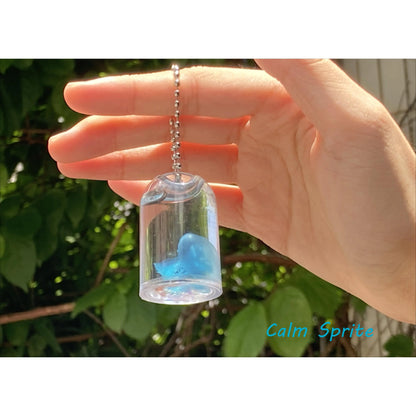 Trendy Silicone Jellyfish Replica Keychain