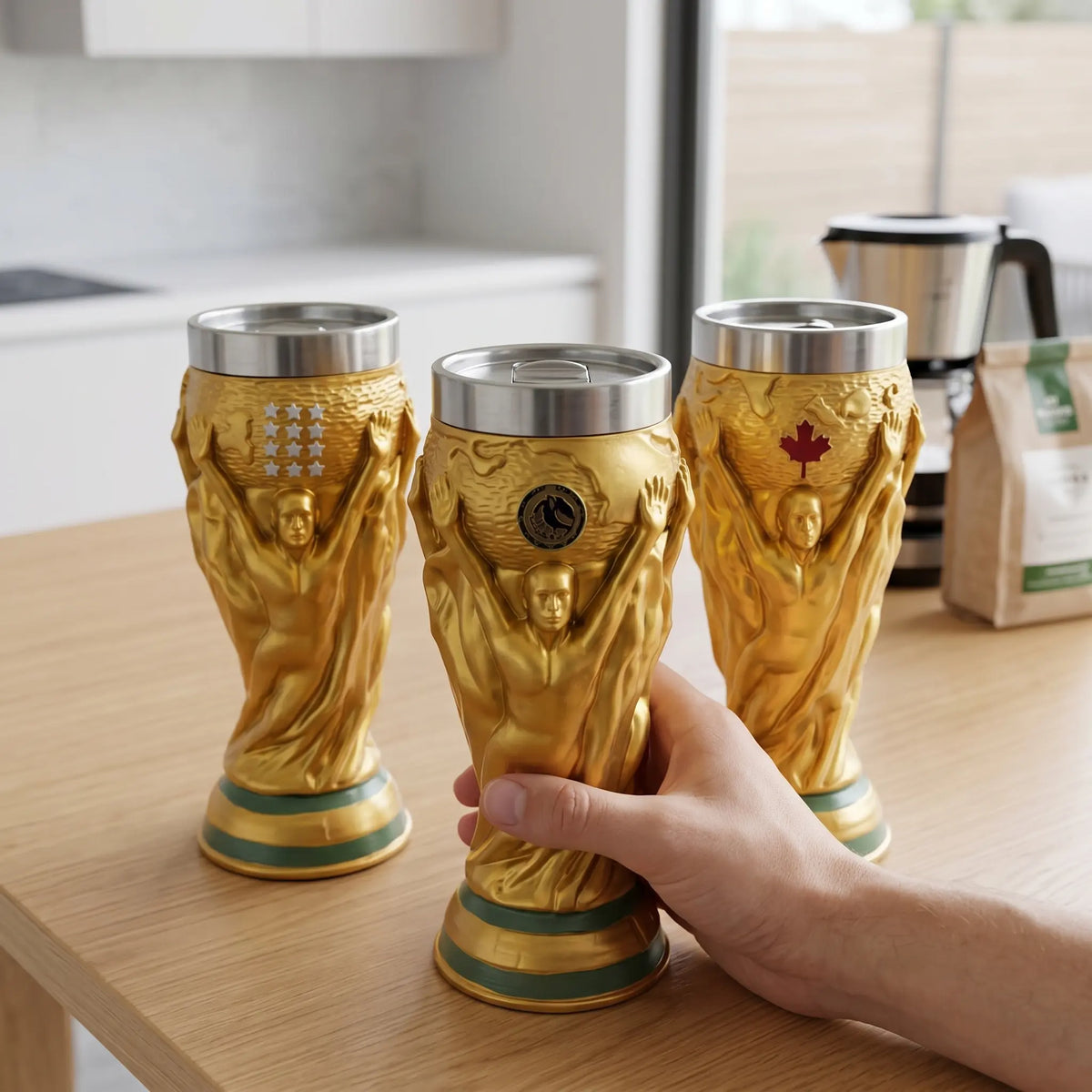 【17oz】 Creative Gold Trophy Beer Mug – Home, Office & Party Drinking Cup – Fun Birthday & Holiday Gift for Adults