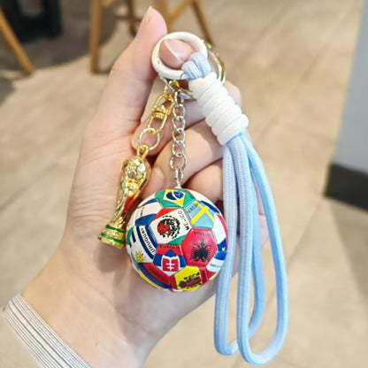 World Cup 2026 Football Keychain - Cool Soccer Fan Gift & Backpack Charm