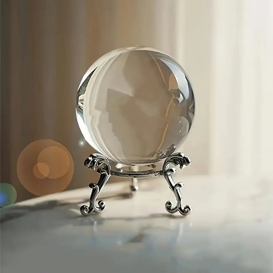 Elegant Crystal Ball Set, Clear Decorative Spheres for Home, Photography, Parties & Gifts