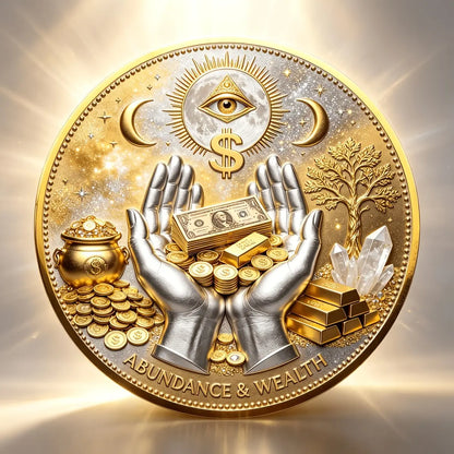 3D Wealth Collection Coin, All-Seeing Eye, Attracts Fortune, Portable Luck Charm, Ideal Gift for Men, Entrepreneurs, Business Openings