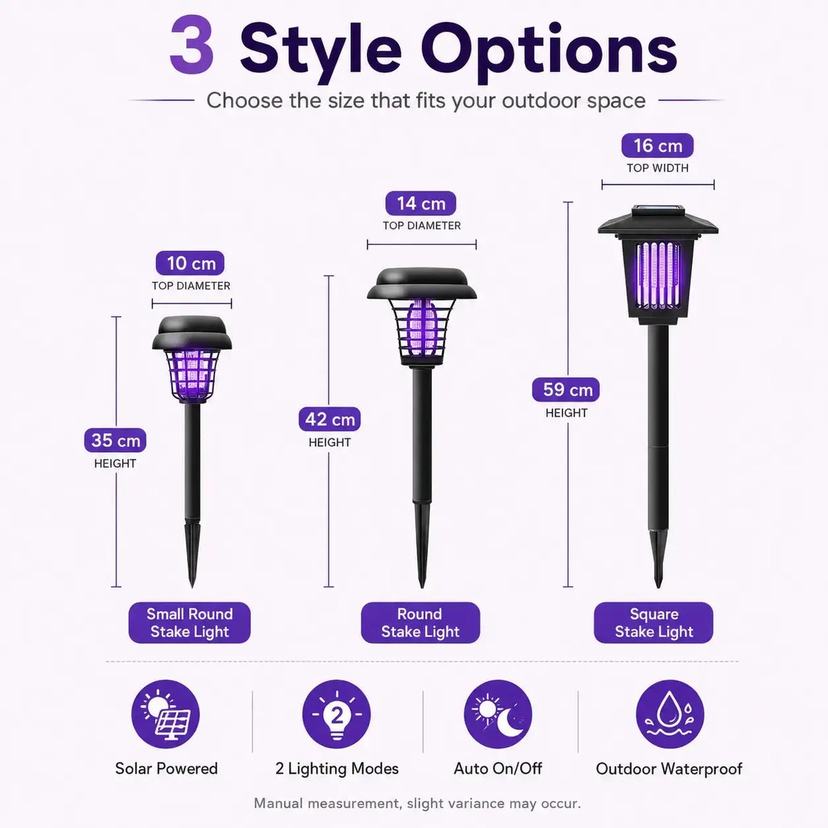 Solar Mosquito Zapper Path Light – 2-in-1 Solar UV Bug Killer & Outdoor Garden Landscape Lamp, Waterproof Yard Stake Light
