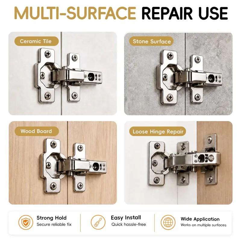 6x14mm Short Expansion Screws, 30/60 Pack Door Hinge & Cabinet Thread Repair Anchors