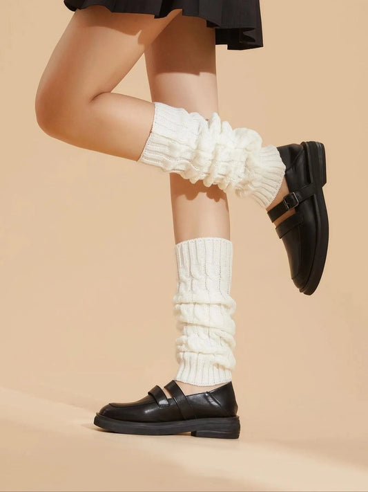 Women’s Textured Leg Warmers, Cozy Fall & Winter Leg Sleeves 🧦🍂❄️