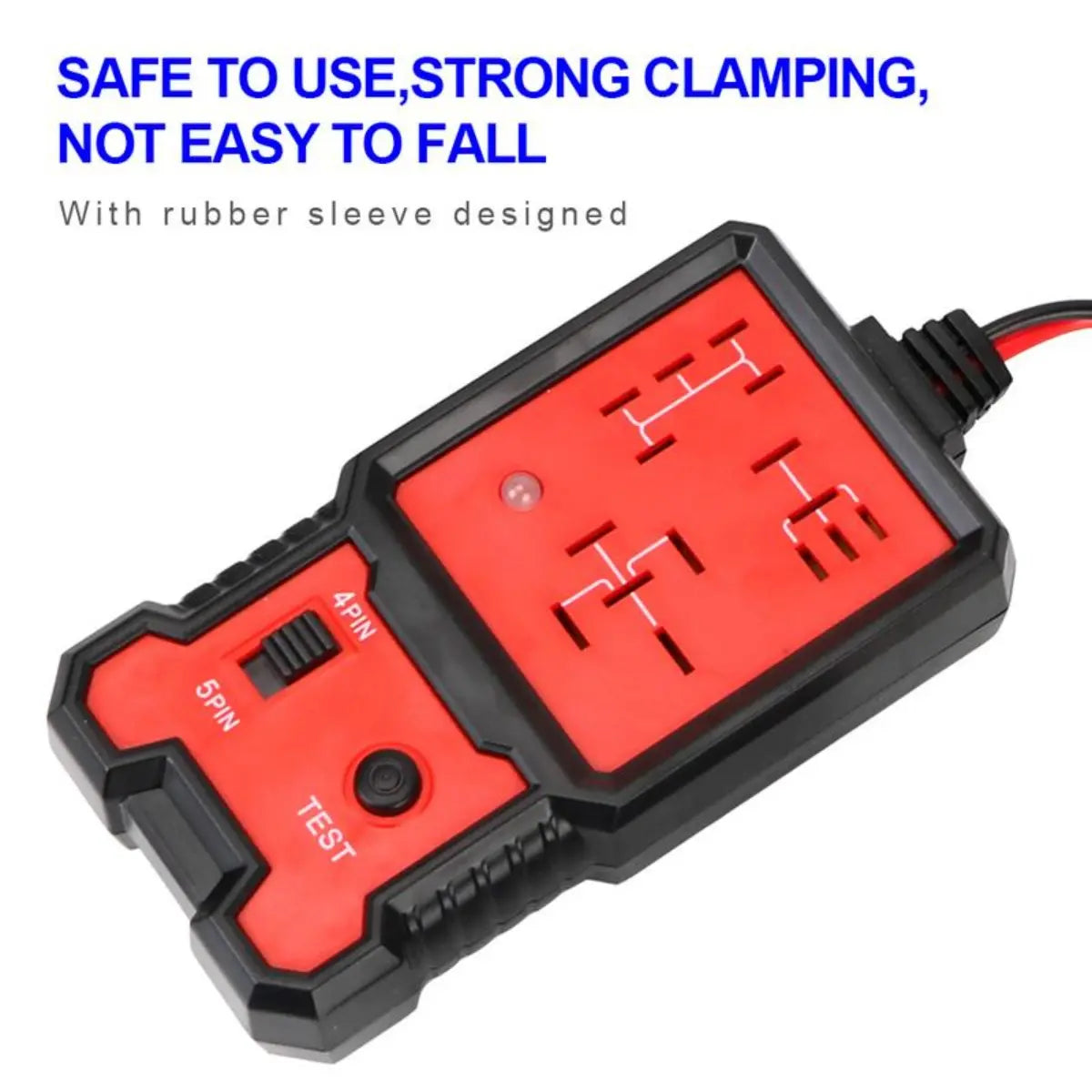 Automotive Relay Tester Tool, 12V/24V Car Relay Diagnostic Too