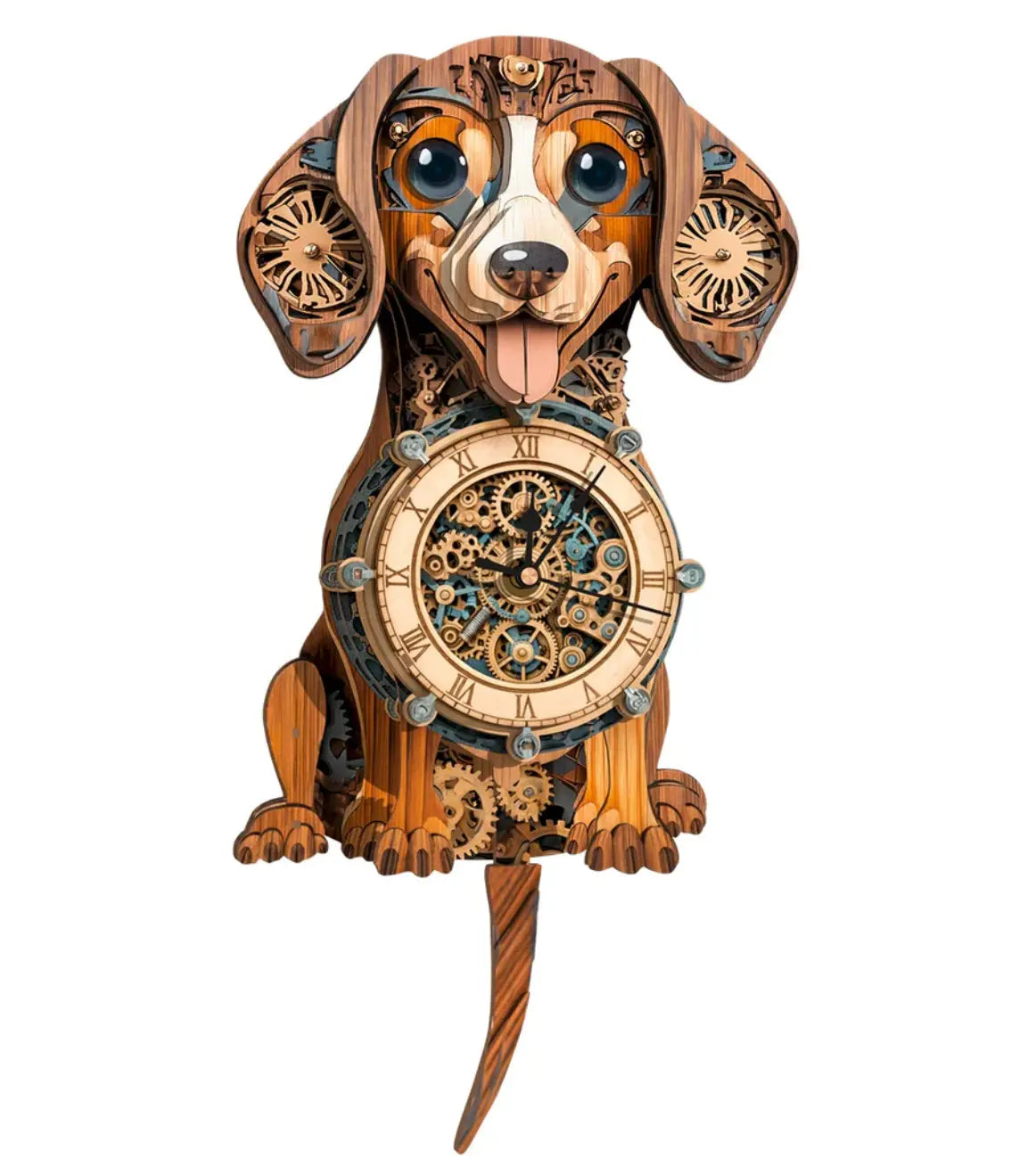 3D Wooden Mechanical Clock Puzzle Kit for Adults, DIY Pendulum Desk Decor & Unique Gift for Puzzle Lovers