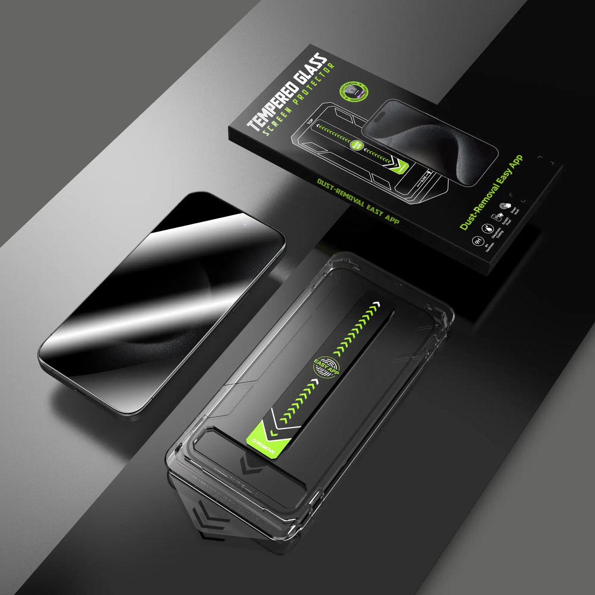 Anti-Fingerprint Privacy Screen Protector for iPhone 17/16/13, 9H Tempered Glass, Full Coverage & Easy Install