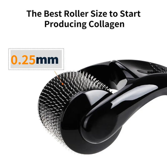 Derma Roller for Beard Hair Face Skin Microneedle Roller for Women & Men Beard Roller, Safe & Easy To Use, 0.25mm