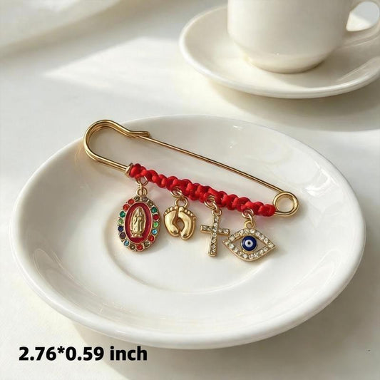 Virgin Mary Pregnancy Protection Brooch
