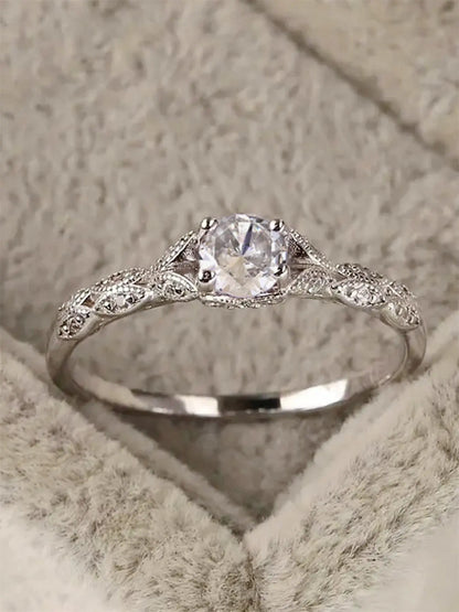 Elegant Romantic Ring for Women, Minimalist Fashion Jewelry