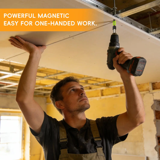 【Father's Day Gift】SEESE Strong Magnetic Screw Ring - 1/4" Universal Bit Holder for Hex Screwdriver & Power Bits