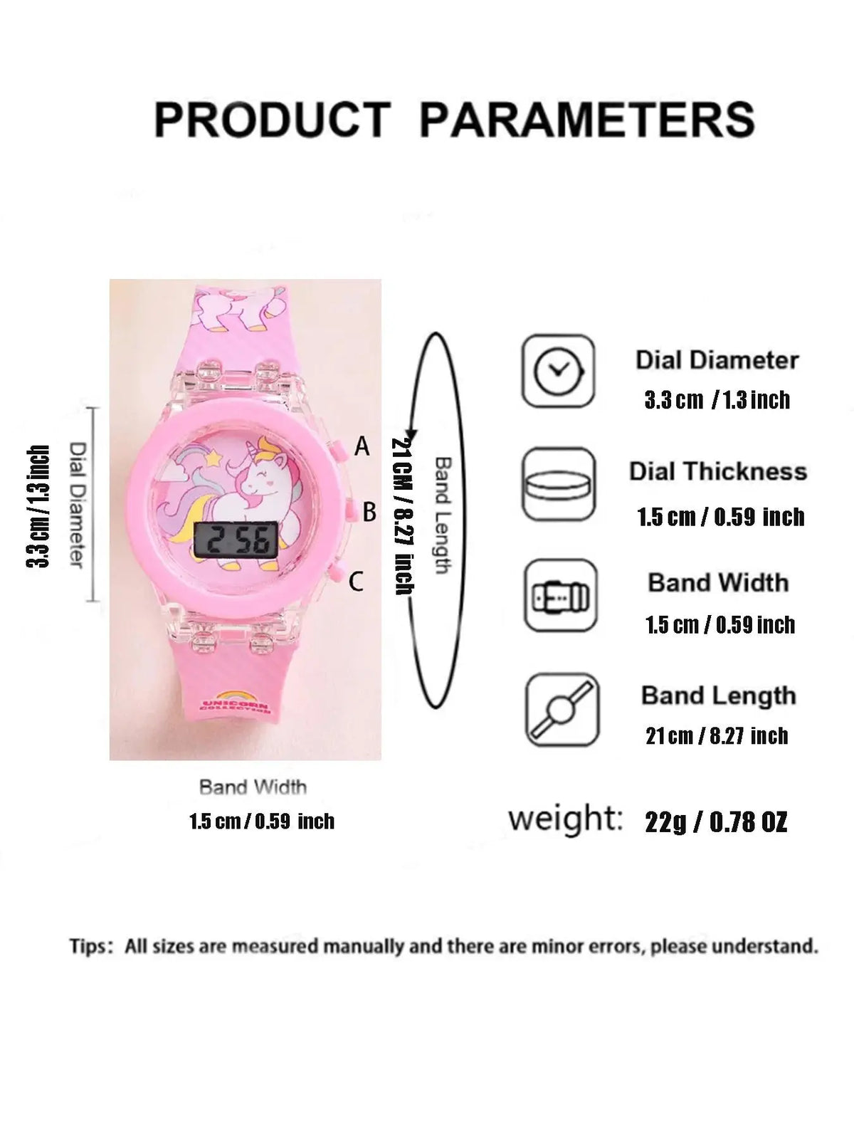 Cute Unicorn Watch & Beaded Bracelet Set – Stylish Girls’ Accessory Set