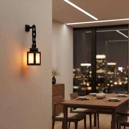 DIYCOM RGB Soul Lantern Night Light – 3D Printed Wall Lamp, 16-Color LED, Remote Control, 4 Lighting Modes