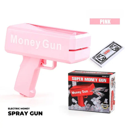 Money Gun Party Toy, Durable Cash Blaster for Parties, Interactive Prank Gag Gift, Perfect for Kids' Birthdays and Celebrations