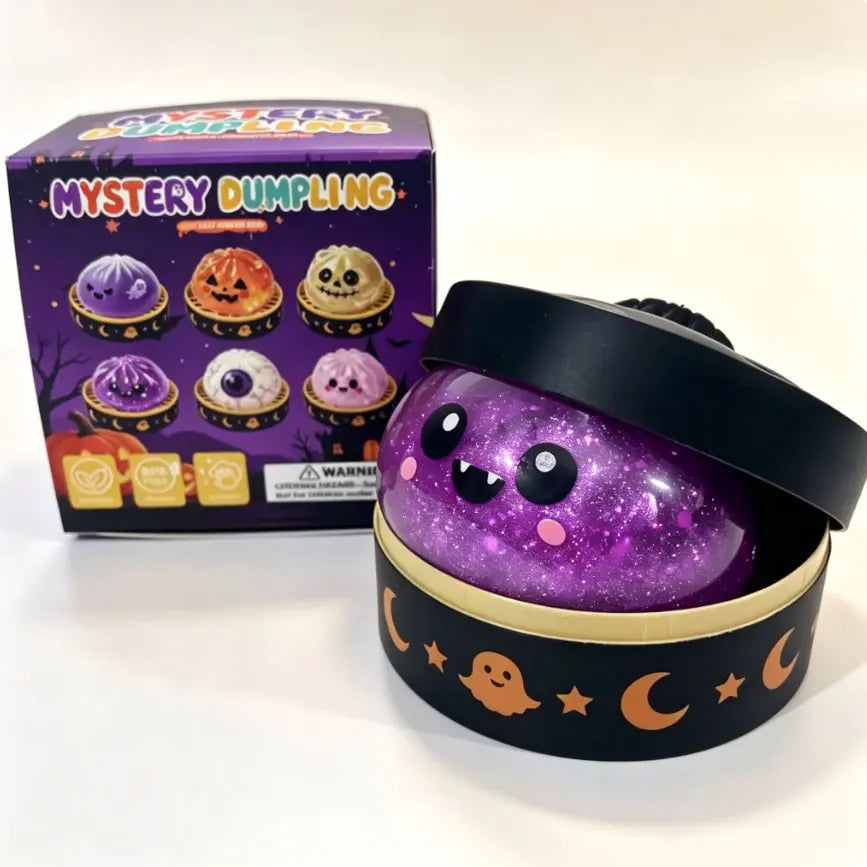 Cute Halloween Ghost Squishy Toy Set, Mini Stress-Relief Fidget Party Favors