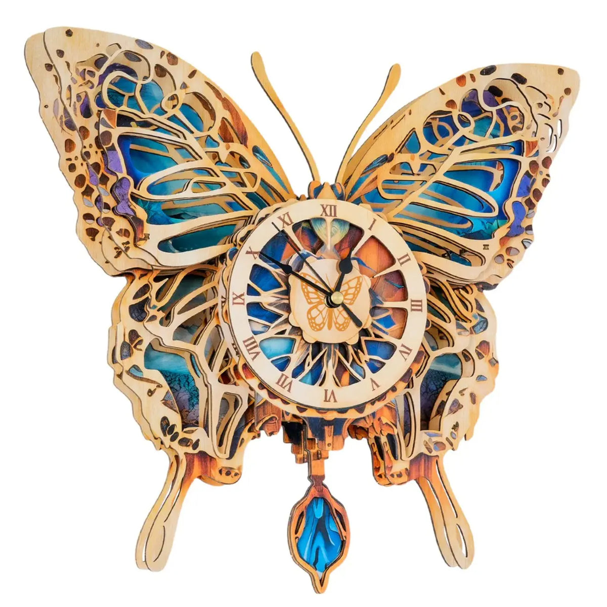 3D Wooden Mechanical Clock Puzzle Kit for Adults, DIY Pendulum Desk Decor & Unique Gift for Puzzle Lovers