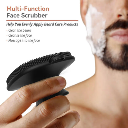 Silicone Bath Brush Set, Portable Non-slip Skin-friendly Face and Back Brush, Body Scrubber with Foot Scrubber, Exfoliating Bath Accessories, Body Care Tool