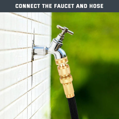 3/4" Brass No-Leak Garden Hose Connector