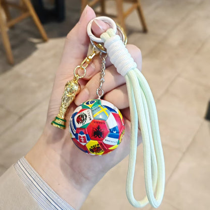 World Cup 2026 Football Keychain - Cool Soccer Fan Gift & Backpack Charm