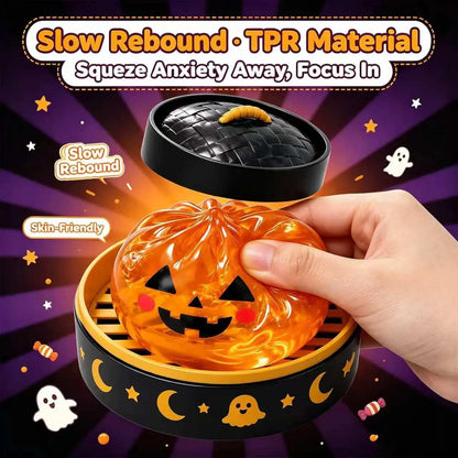 Cute Halloween Ghost Squishy Toy Set, Mini Stress-Relief Fidget Party Favors