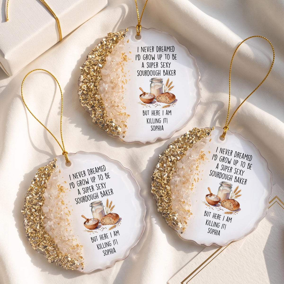 Funny Sourdough Baker Resin Ornament, Gift For Baking Lovers - 5