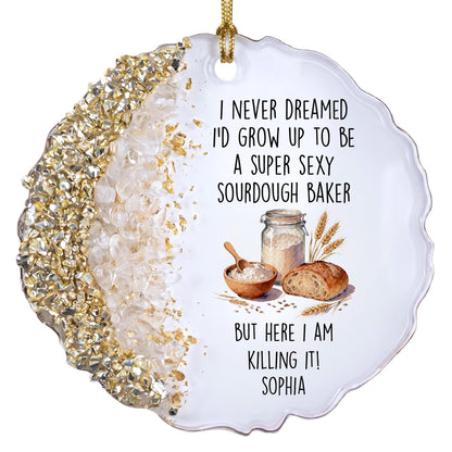 Funny Sourdough Baker Resin Ornament, Gift For Baking Lovers - 9
