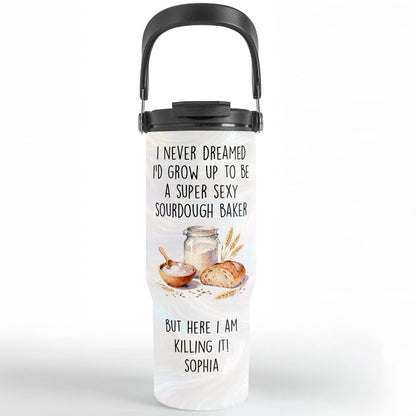 Super Sexy Sourdough Baker, Personalized 30oz Tumbler, Gift For Bakers - 8