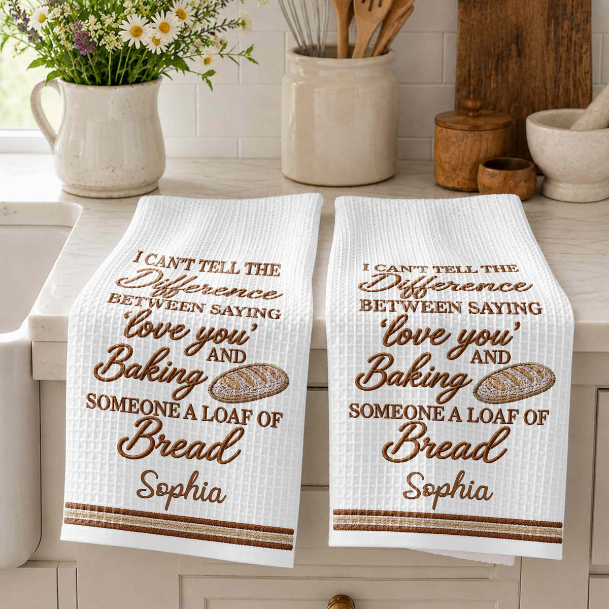 I Can't Tell The Difference, Personalized Kitchen Towel, Gift For Baking Lovers - 3