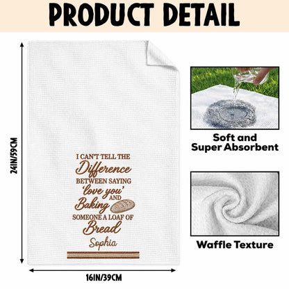 I Can't Tell The Difference, Personalized Kitchen Towel, Gift For Baking Lovers - 7