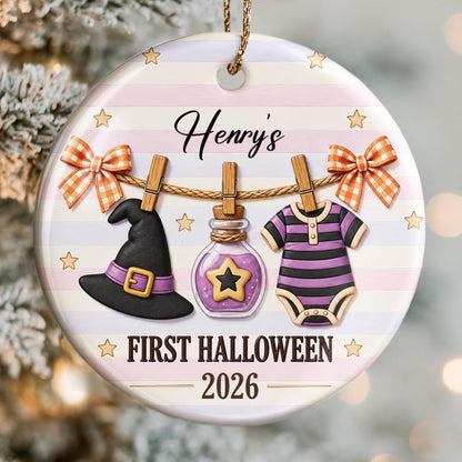 First Halloween, Ceramic Ornament, Gift For New Parents and Baby - 2