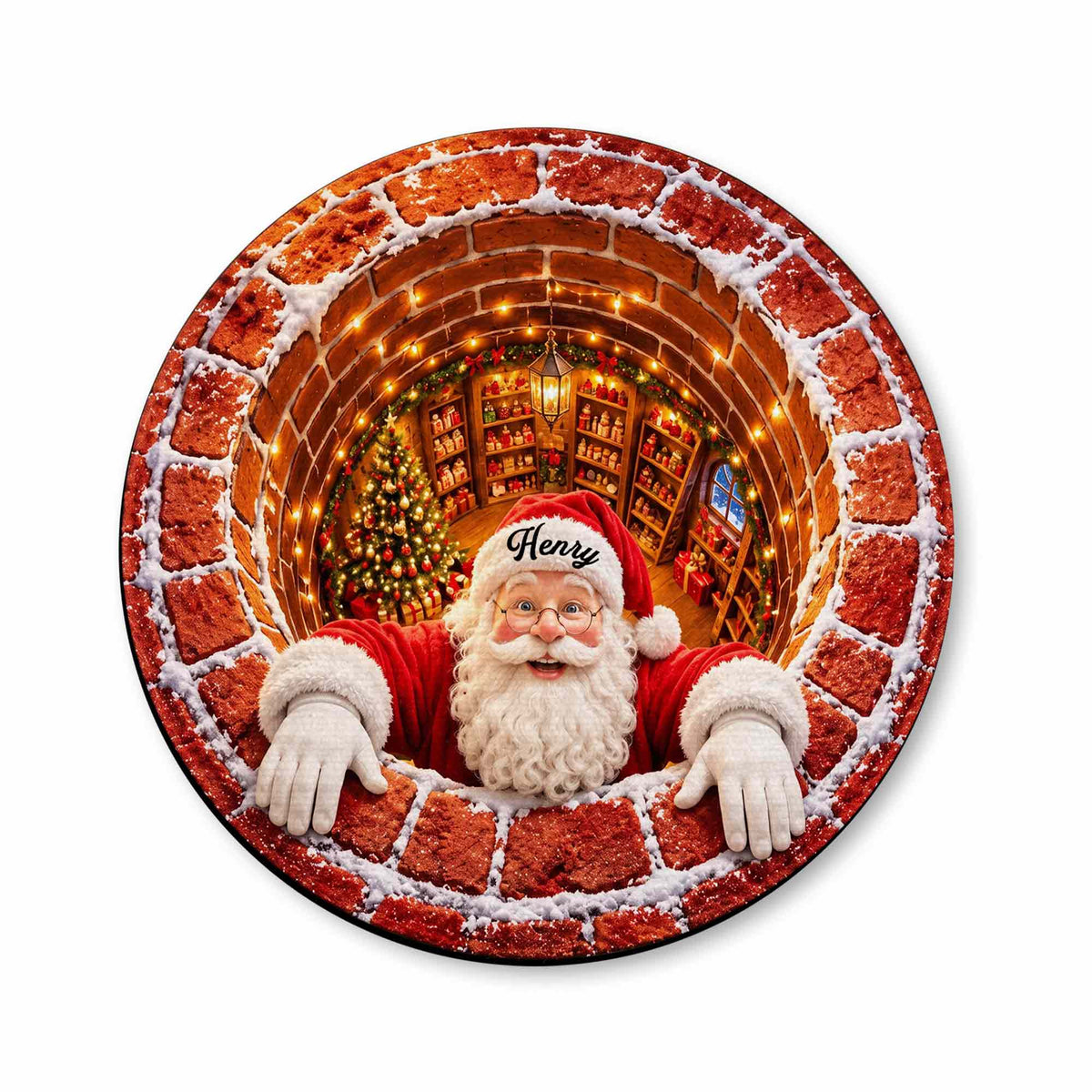 Santa Claus Coming To Town, Personalized Doormat, Christmas Home Gift - 9