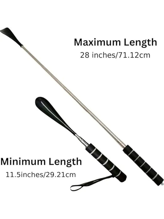 Metal Shoe Horn, Portable Long Handle Shoe Horn, Extra Long Handle Shoe Assistant for Men Women, Shoehorn