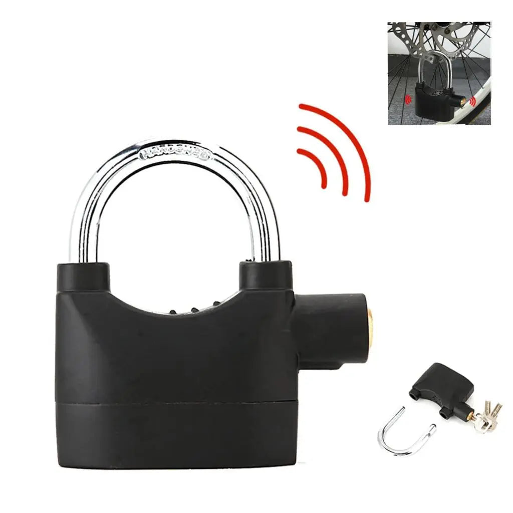 110 dB Alarm Padlock with 3 Keys, Heavy-Duty Outdoor Security Lock for Garages, Fences & Storage Units