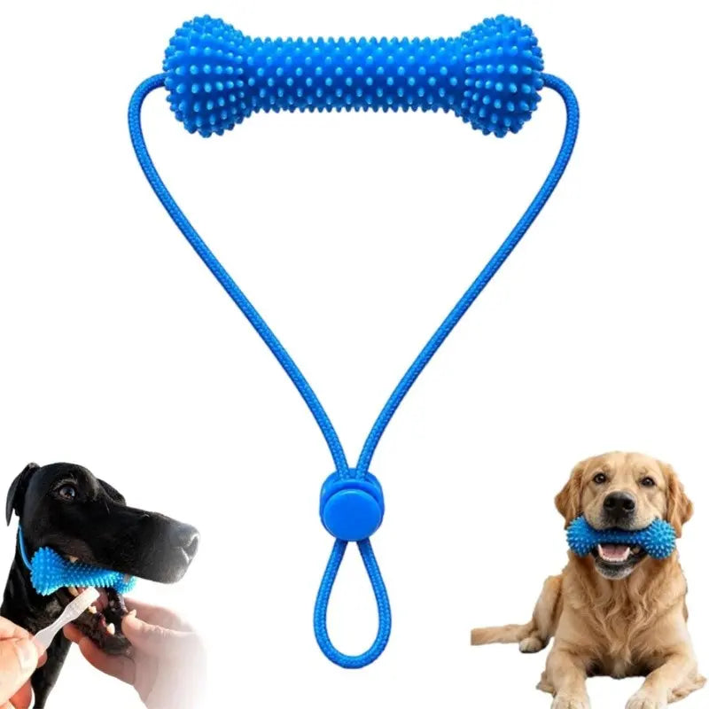 Adjustable Dog Dental Chew Stick, Bite-Resistant Teeth Cleaning Toy for Small, Medium & Large Dogs