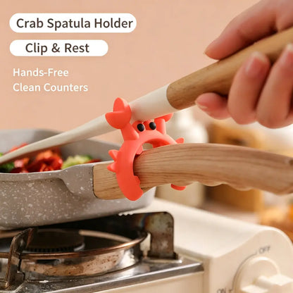 Cooking Spatula & Spoon Holder for Pots, Convenient Utensil Rest for Spatulas, Ladles & Cooking Spoons