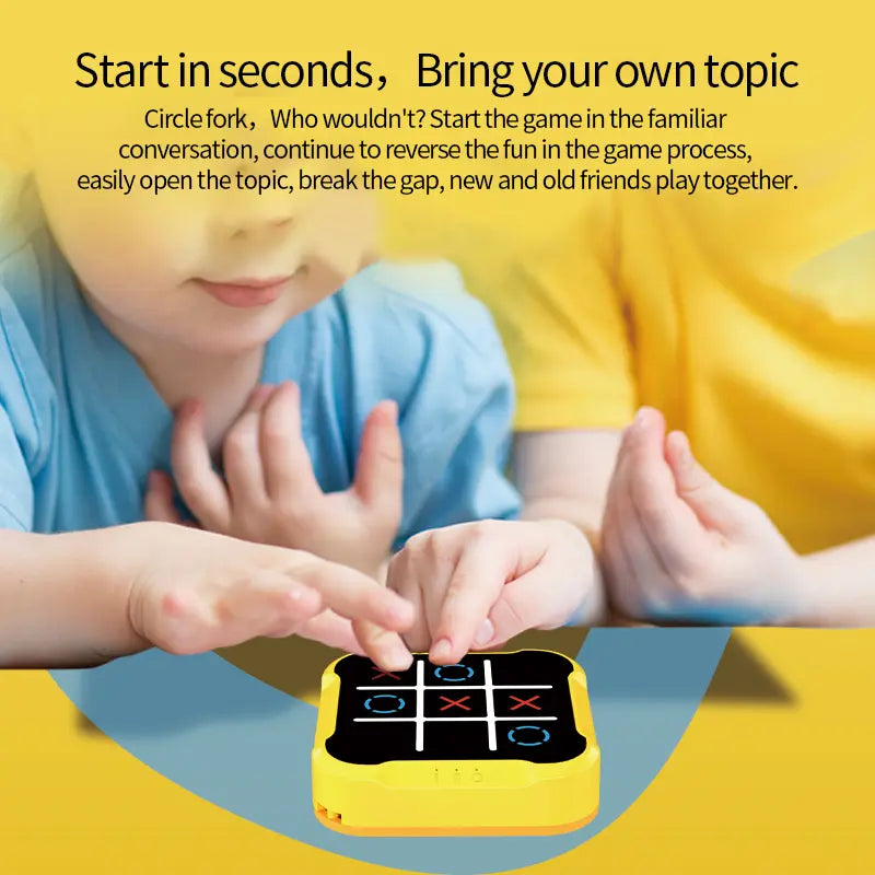 3-in-1 Handheld Digital Tic Tac Toe Game – Portable Logic & Family Fun Toy