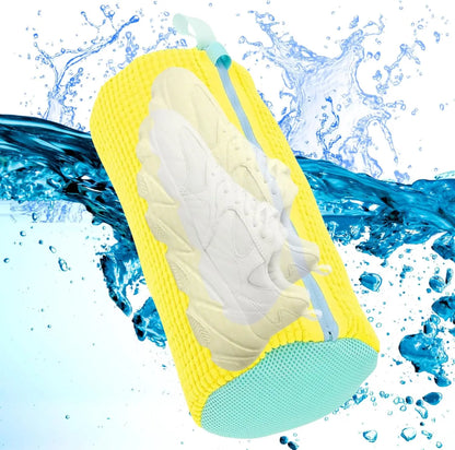 Laundry Shoe Washing Bag, Mesh Shoe Protector for Washing Machine, Grey