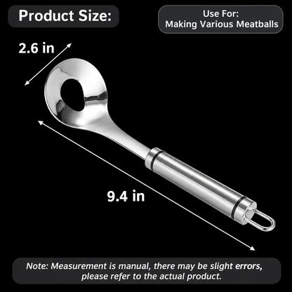 Stainless Steel Meatball Maker Spoon, Easy Squeeze Mold for Mess-Free Cooking