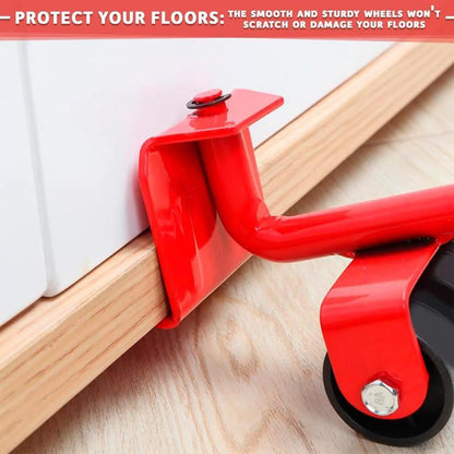Furniture Mover with Wheels & Furniture Lifter Set,600 Lbs Capacity for Moving Heavy Furniture,360 °   Rotation Wheels Furniture Dolly,Sofa,Refrigerator,Cabinet peel and stick flooring.