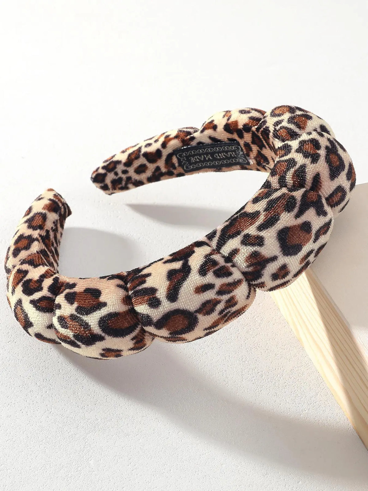 Leopard Print Stretchy Headband for Women & Girls, Fashion Hair Accessory for Makeup & Daily Wear